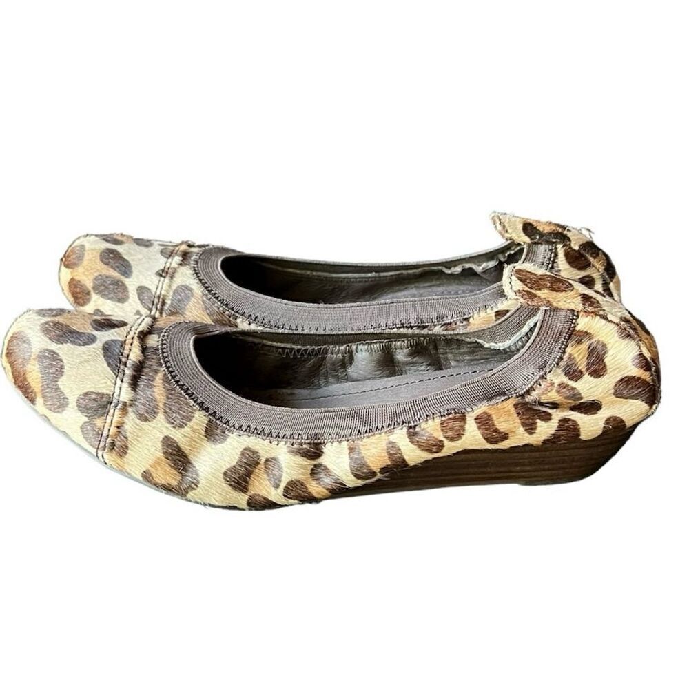 Nicole Miller Women's Ballet Flats Leopard Print Slip-On Round Toe Size 8M - Picture 6 of 11